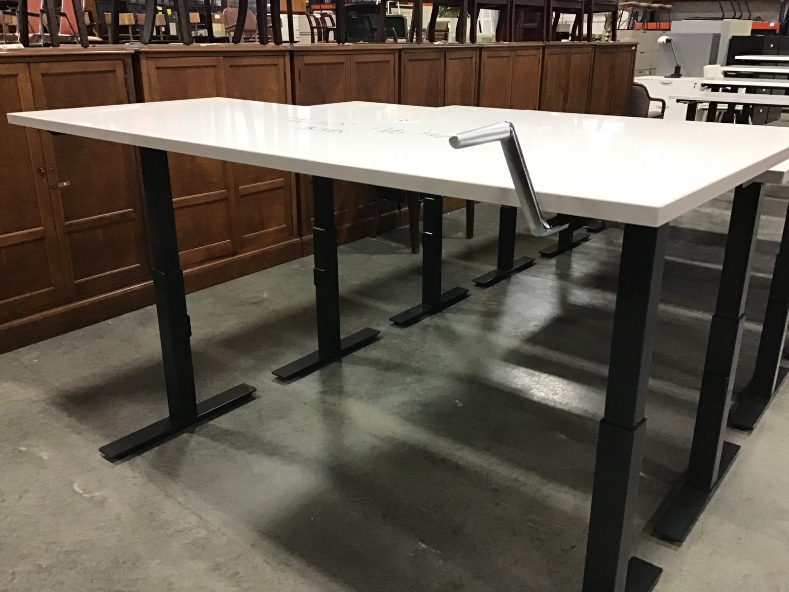 72" x 30" Crank Height Adjustable Desk by Emwork Office Barn
