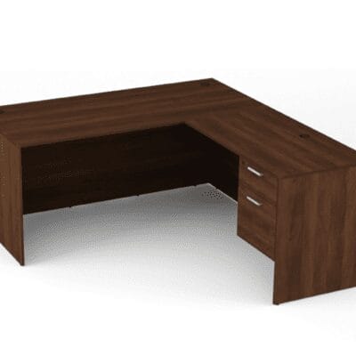Build Your Own L-Desk-Walnut