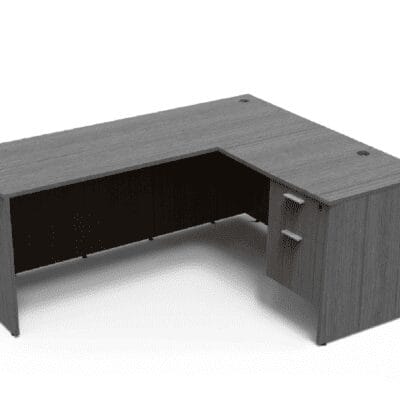 Build Your Own L-Desk-Samoa Gray