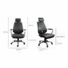 Executive Cognac/Black Office Chair - Image 9