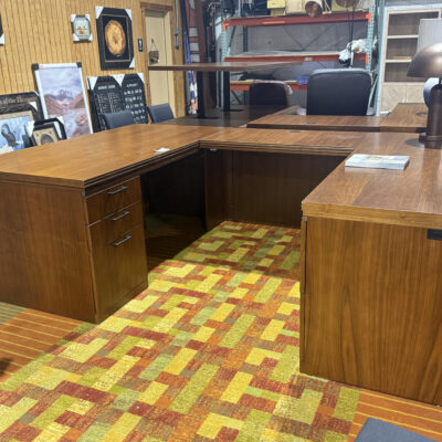 72" X 102" JSI Adjustable Height U-Desk