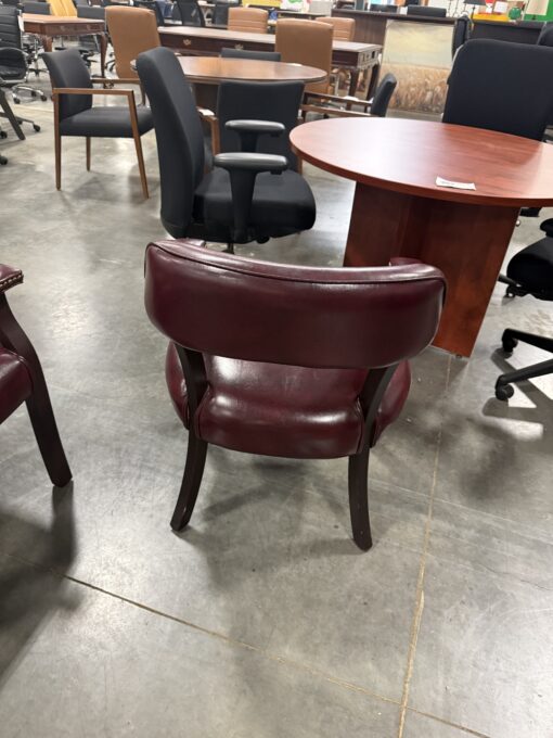 Burgundy Captains Chair - Image 4