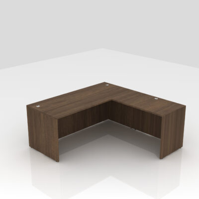 Build Your Own L-Desk-Modern Walnut