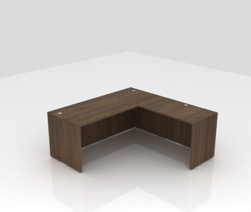 Build Your Own L-Desk-Modern Walnut