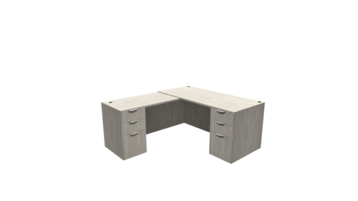 Build Your Own L-Desk-Silver Birch - Image 3