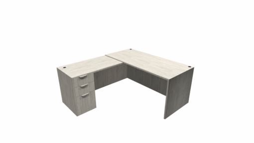 Build Your Own L-Desk-Silver Birch - Image 2