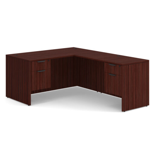 Build Your Own L-Desk-Mahogany - Image 2