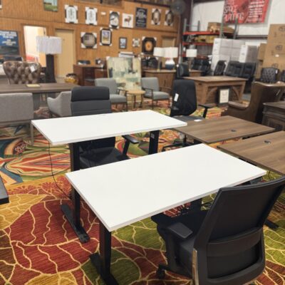 48" X 24" White Lift Top Table
