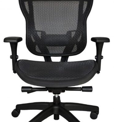 Rika Chair – Mesh Back/Fabric-Covered Seat