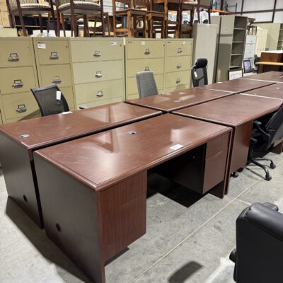 60" X 30" Double Ped Desk By National