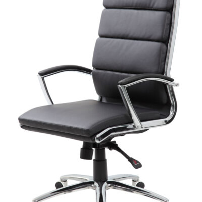 High Back Executive Chair with Metal Chrome Finish By Boss