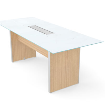 Glass Top Conference Table