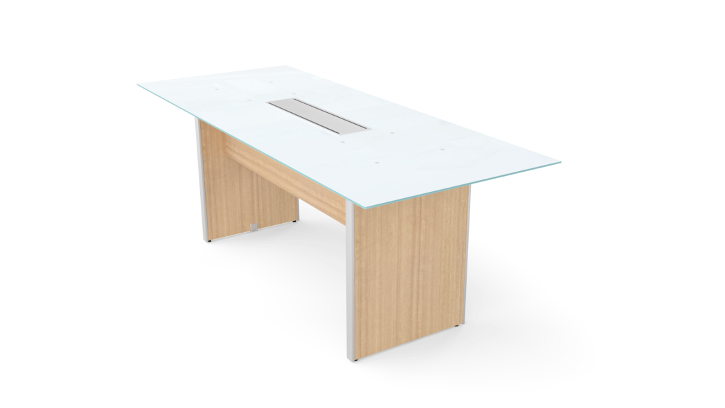 Glass Top Conference Table