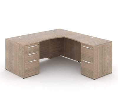 72" X 72" L-Desk with Angled Return