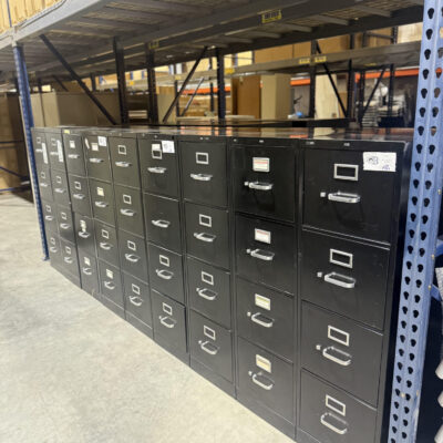 Black 4 Drawer Vertical Letter Size File By Hon