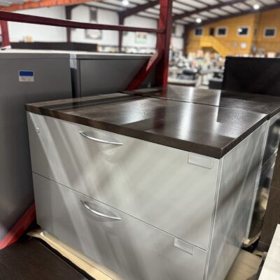 Wood Top 2 Drawer Lateral File