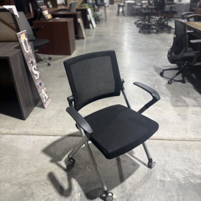 Black Mesh Nesting Chair