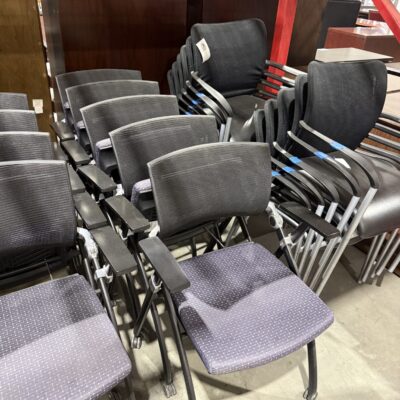 Black Mesh Nesting Chair