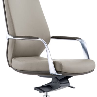 High Back Leather On Demand Leather Office Chair By Buzz Seating