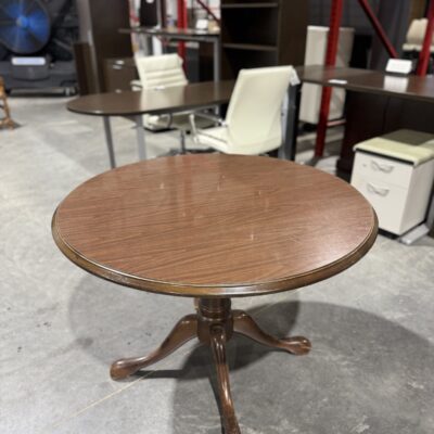 42" Walnut Top Round Table By Hon