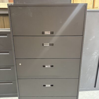 Dark Gray 5 Drawer  Lateral File By Steelcase