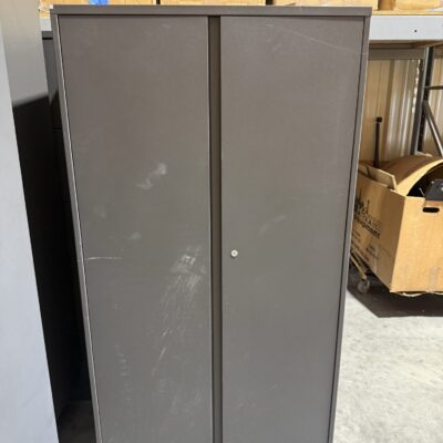 Dark Gray Storage Cabinet By Steelcase
