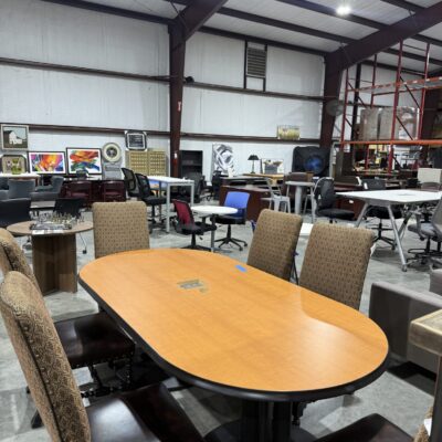 8ft" Maple Racetrack Conference Table