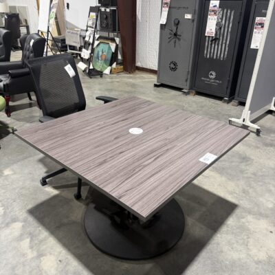 42" Square Top Gray Table