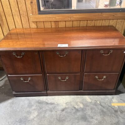 57" X 24" Espresso Vertical File Credenza By Kimball