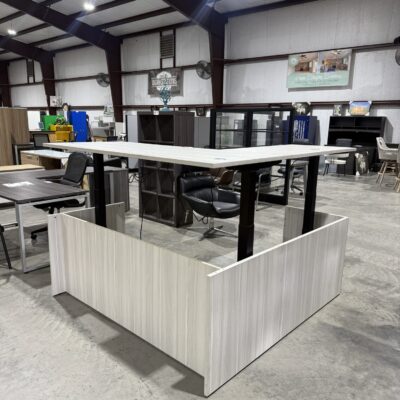71" X 72" Adjustable Height L-Desk