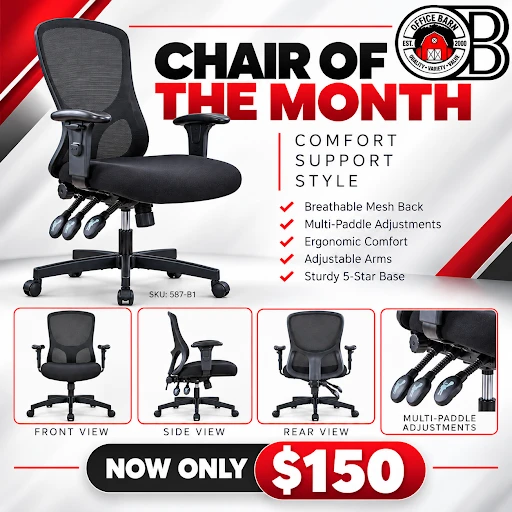 Office Barn October Special—$150 desk chair Office Barn October Special—$150 desk chair